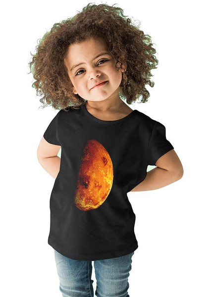 Mars Siyah Unisex Çocuk Tişört T-Shirt fiyatları