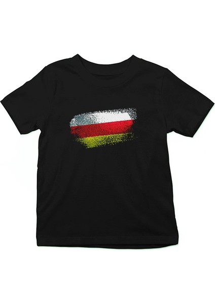Güney Osetya - South Ossetia Siyah Unisex Çocuk Tişört T-Shirt