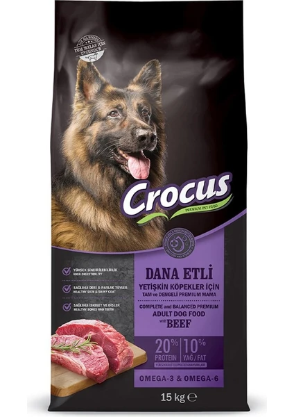 Biftekli Pirinçli Yetişkin Köpek Maması 15 Kg