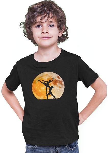 Bale Siyah Unisex Çocuk Tişört T-Shirt modelleri