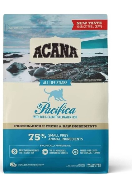 Pacifica Balıklı Tahılsız Yetişkin Kedi Maması 4,5 Kg