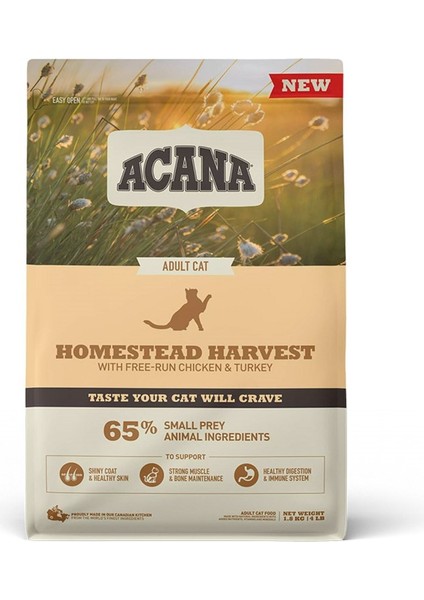 Homestead Harvest Yetişkin Kedi Maması 1,8kg