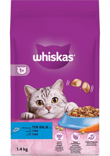 Ton Balıklı ve Sebzeli Yetişkin Kedi Maması 1,4kg