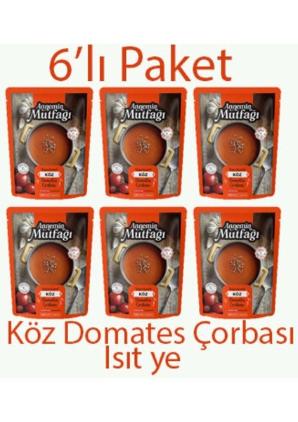 Annemin Mutfağı Köz Domates Çorbası 250 ml ( 6lı Paket )