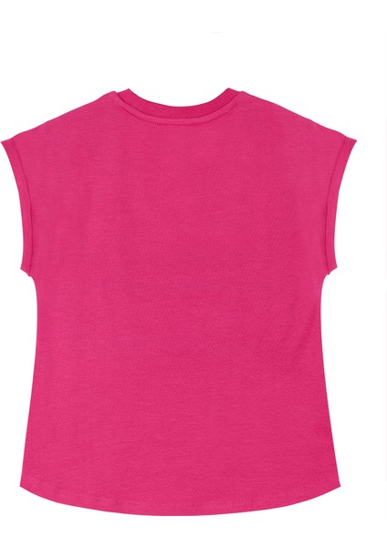 Unicorn Çantalı Kız Çocuk T-shirt Takım