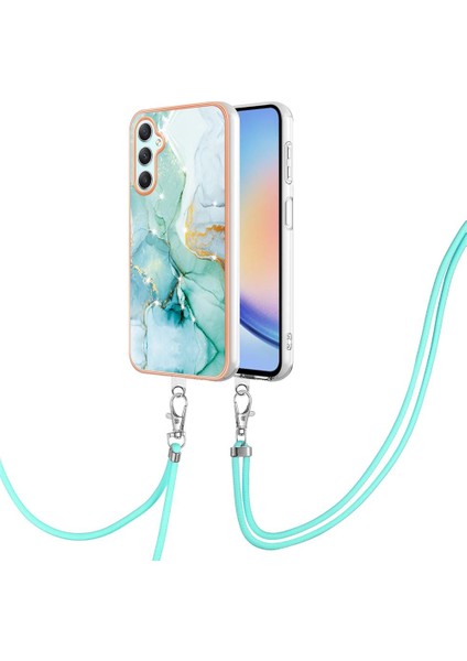 Samsung Galaxy A25 5g Mermer Yumuşak Crossbody Telefon Kılıfı (Yurt Dışından)