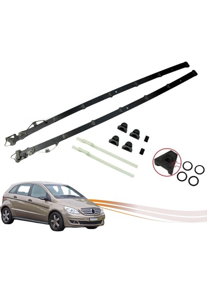 Mercedes W245 2005-2011 B150 B160 B170 B180 B200 B F-Cell Için Sunroof Kızak & Klips Kit fiyatları