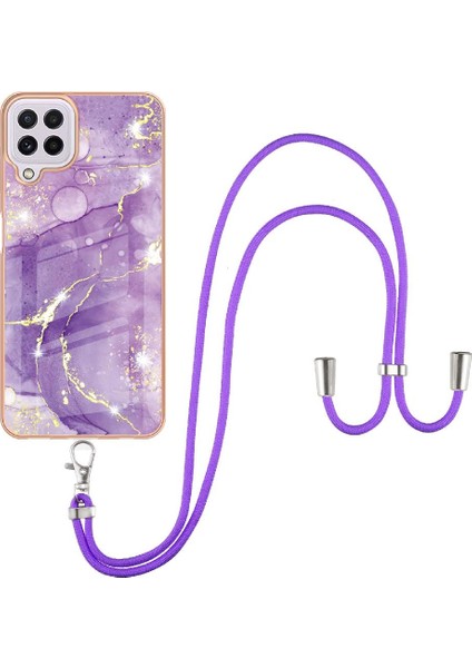 Samsung Galaxy A22 4g Mermer Crossbody Kordon Askısı Anti-Scratch Için Kılıf (Yurt Dışından) fiyatları