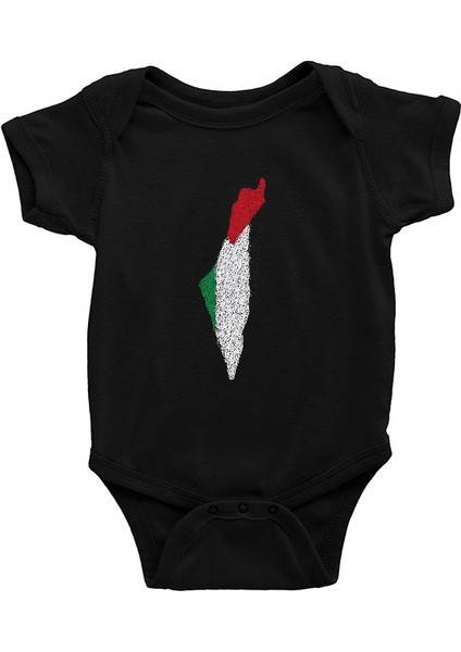 Filistin Siyah Unisex Bebek Body - Zıbın fiyatları
