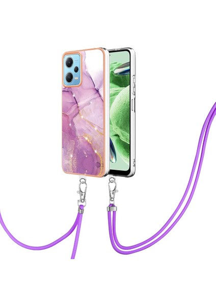 Xiaomi Redmi Için Not 12 5g Tampon Anti-Çizik Yumuşak Mermer Crossbody (Yurt Dışından)