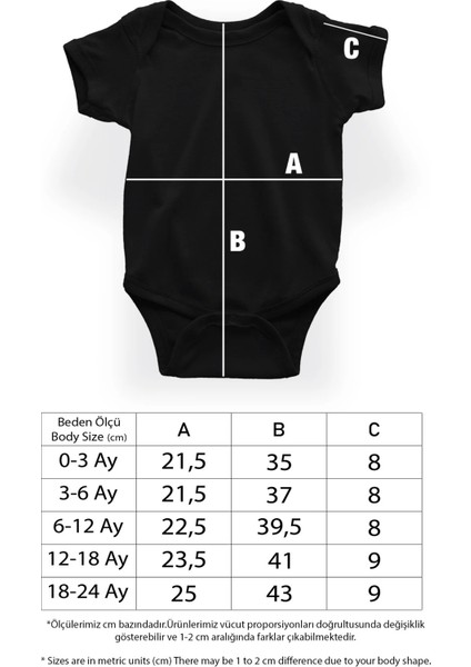 Make Muscles Not Excuses Siyah Unisex Bebek Body - Zıbın