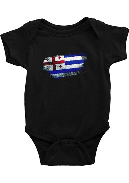 Acara Özerk Cumhuriyeti - Adjara Siyah Unisex Bebek Body - Zıbın