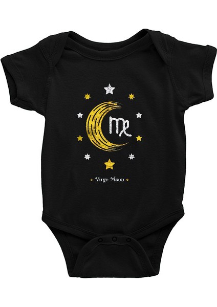 Astrolog Siyah Unisex Bebek Body - Zıbın