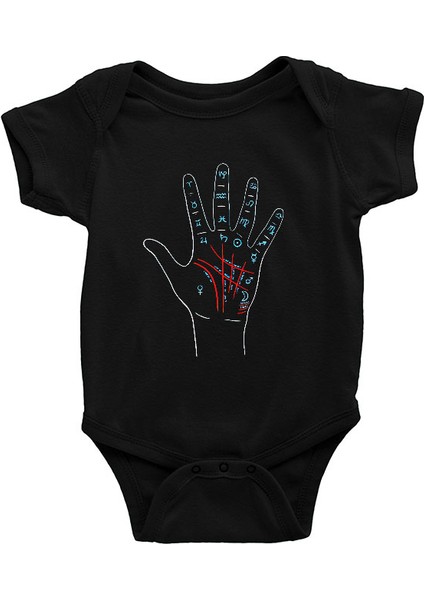 Astrolog Siyah Unisex Bebek Body - Zıbın