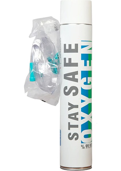 Stay Safe Taşınabilir Medikal Oksijen Maskeli 2'li Paket