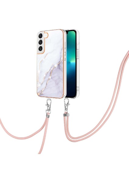 Samsung Galaxy S22 5g Için Crossbody Kordon Askısı Tampon Mermer Yumuşak (Yurt Dışından)