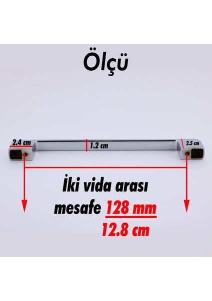 Mobilya Kulp Mutfak Dolabı Çekmece Dolap Kulpları Kapak Kulpu Kulbu Krom Renk 128 mm Metal fırsatları