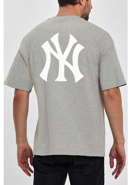 Ny Baskılı Bisiklet Yaka Tshirt