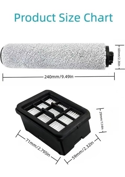 Yedek Parçalar Fırça Rulosu ve Hf3 3649A Crosswave Elektrikli Süpürge Için Vakum Filtreleri Fırça Rulo Hepa Filtre (Yurt Dışından) fırsatları