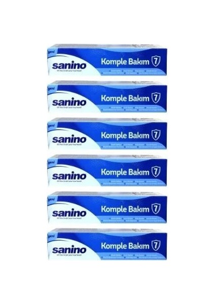 Komple Bakım Diş Macunu 75 ml x 6 Adet