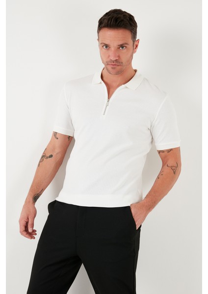 Pamuklu Regular Fit Fermuarlı Polo Yaka T Shirt Erkek Polo Yaka T Shirt 5902738 fiyatları