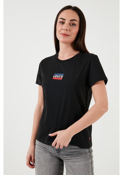 Levi'S Pamuklu Regular Fit Bisiklet Yaka T Shirt Bayan T Shirt A2086