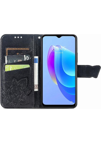 Tecno Kıvılcım 10C Çok Renkli Kelebek Iş Kanat Cüzdan Için Kılıf (Yurt Dışından)