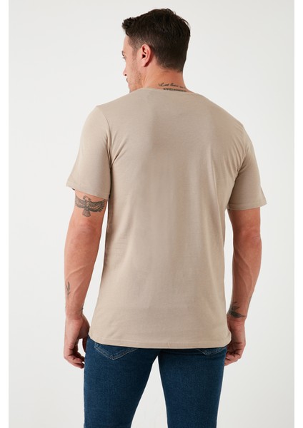 % 100 Pamuk Bisiklet Yaka Regular Erkek T Shirt 5902753