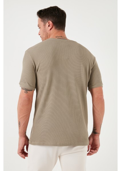 Pamuklu Bisiklet Yaka Regular Fit Basic T Shirt Erkek T Shirt 5902759