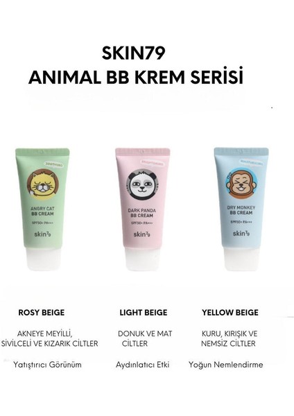 Oksitlenmeyen Yoğun Nemlendirici Bb Krem - Suya Dayanıklı Dry Monkey Spf50 Pa Yellow Beige 30ml