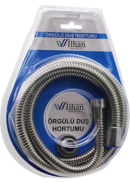 ÖRGÜLÜ DUŞ HORTUMU SPİRALİ VAKUMLU 150CM (3791)