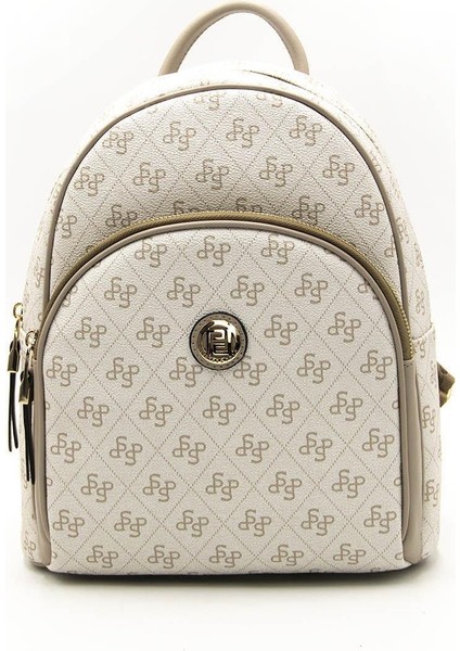 Bej - Kum SP1062 Kadın Sırt Çantası