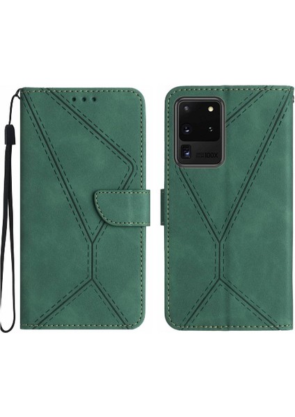Samsung Galaxy S20 Ultra Telefon Kılıfı Yumuşak Pu Deri Yüksek Kalite (Yurt Dışından)
