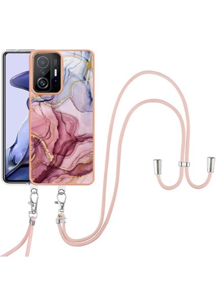 Xiaomi 11T/11T Pro Yumuşak Tpu Tampon Kapak Mermer Ayrılabilir Kayış (Yurt Dışından)