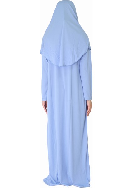 Bebe Mavisi Fermuarlı Namaz Elbisesi3