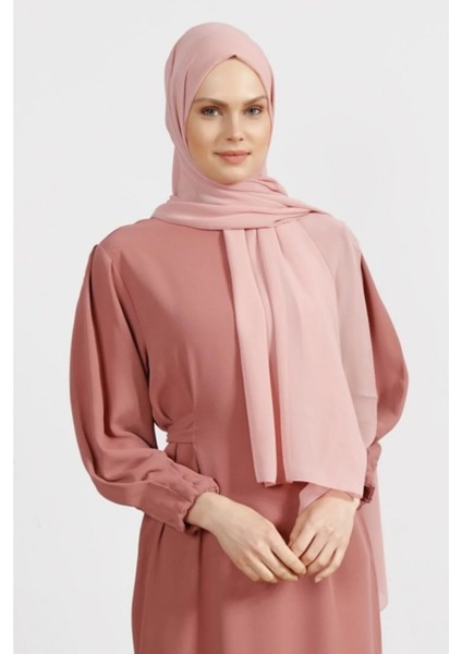 Krep Şifon Şal Somon 210X 75 FLR241433 modelleri