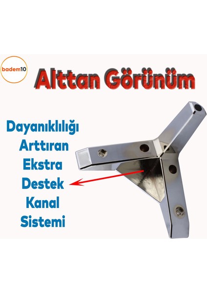 Moda Lüks Mobilya Oturma Grubu Kanepe Sehpa Tv Ünitesi Koltuk Ayağı Baza Ayakları Krom Siyah 14 cm fırsatları