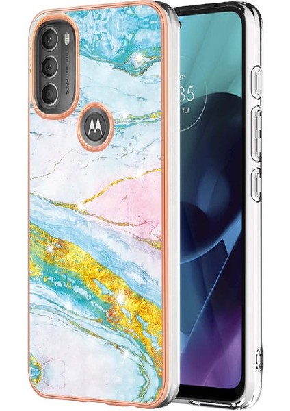 Motorola Moto G71 5g Koruma Yumuşak Tampon Mermer Desen Ince (Yurt Dışından)