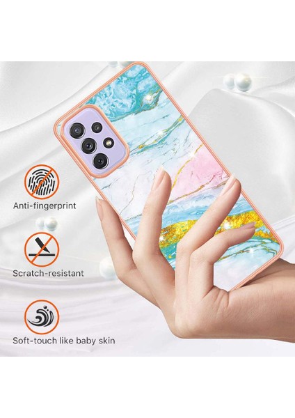 Samsung Galaxy A73 5g Yumuşak Tampon Koruma Mermer Desen Ince (Yurt Dışından) modelleri