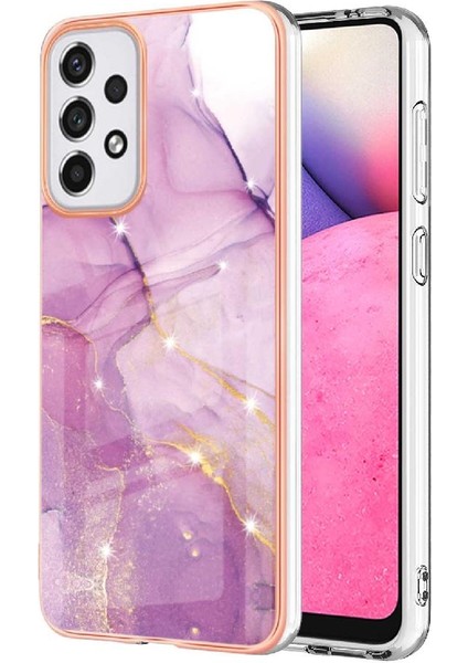 Samsung Galaxy A33 5g Ince Tpu Yumuşak Tampon Mermer Desen (Yurt Dışından)