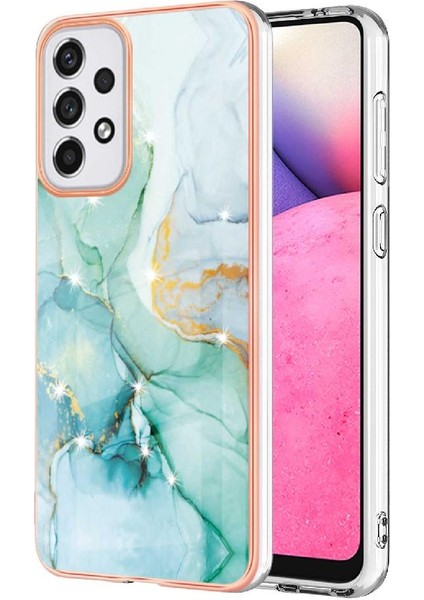 Samsung Galaxy A33 5g Ince Tpu Yumuşak Tampon Mermer Desen (Yurt Dışından)