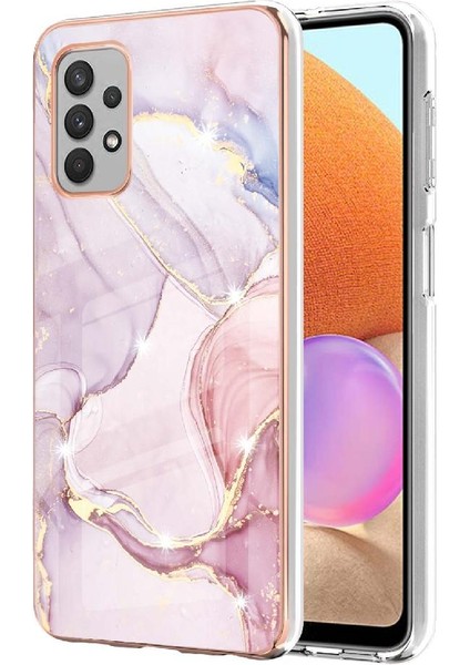 Samsung Galaxy A32 4g Mermer Desen Ince Tpu Koruma Yumuşak (Yurt Dışından)