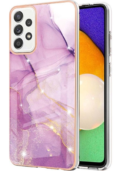Samsung Galaxy A52S 5g Ince Tpu Mermer Desen Koruma Yumuşak (Yurt Dışından)
