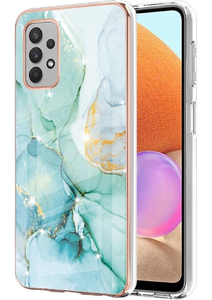 Samsung Galaxy A32 4g Mermer Desen Ince Tpu Koruma Yumuşak (Yurt Dışından)