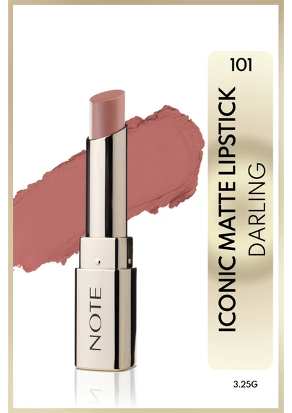 Iconic Matte Lipstick Kalıcı Mat Ruj 101 Darling - Nude