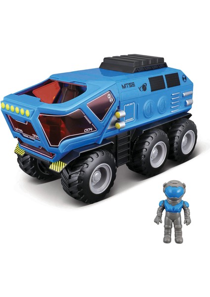 Space Explorers 6x6 Rover Sürtmeli Uzay Aracı ve Figür Mavi