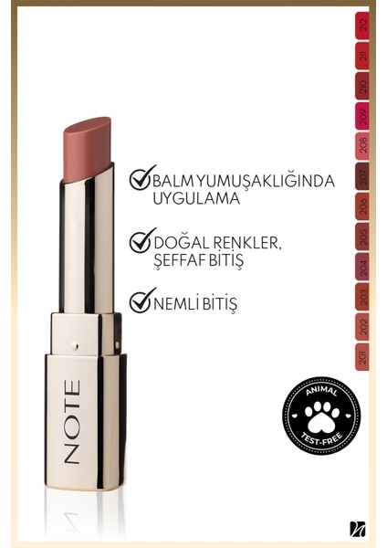 Iconic Sheer Lipstick Nemlendirici Parlak Ruj 201 Darling - Nude