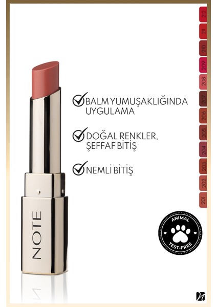 Iconic Sheer Lipstick Nemlendirici Parlak Ruj 206 Independent - Nude