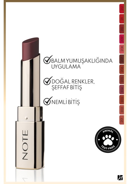 Iconic Sheer Lipstick Nemlendirici Parlak Ruj 207 Idol - Kahverengi