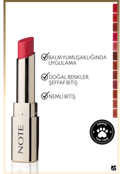 Iconic Sheer Lipstick Nemlendirici Parlak Ruj 209 Limitless - Pembe